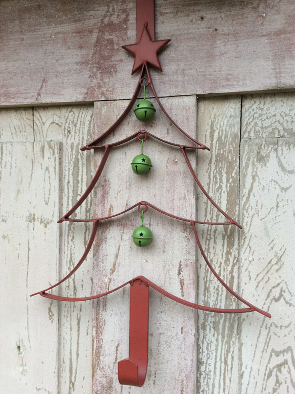 Red Christmas Tree Wreath Hanger