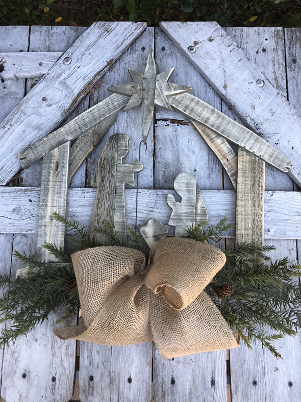 Christmas Nativity Door hanger